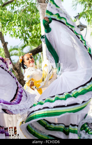 Mexiko Jalisco Xiutla Tänzerin folkloristischen mexikanische Tänzer Stockfoto