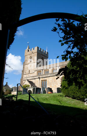 St Lawrence Bourton auf dem Hügel Stockfoto