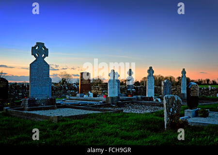 Einen ländlichen Friedhof Friedhof im Norden Co. Dublin Irland Stockfoto