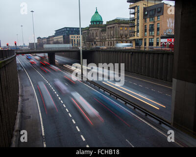 M8 Autobahn Glasgow Schottland Stockfoto