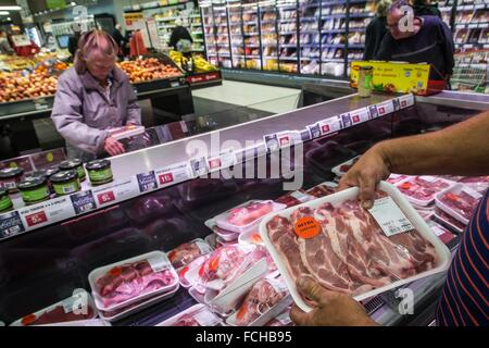 ILLUSTRATION DER VERBRAUCHER KONSUM IN FRANKREICH Stockfoto