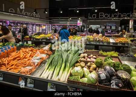 ILLUSTRATION DER VERBRAUCHER KONSUM IN FRANKREICH Stockfoto