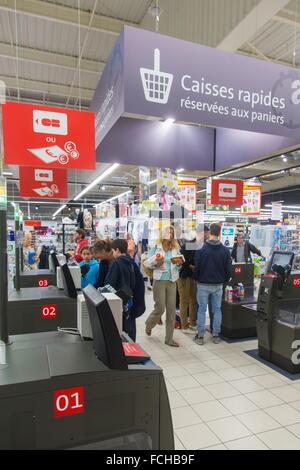 ILLUSTRATION DER VERBRAUCHER KONSUM IN FRANKREICH Stockfoto