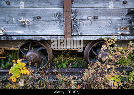 Alte Kohlenmine, historische, untere Bankhead, Banff Nationalpark, Alberta, Kanada Stockfoto