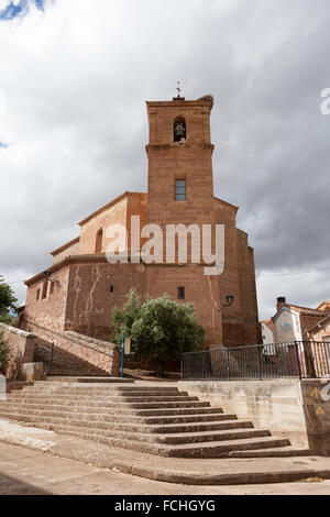 Kirche unserer lieben Frau von den Engeln in Azofra - La Rioja, Spanien Stockfoto