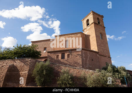 Kirche unserer lieben Frau von den Engeln in Azofra - La Rioja, Spanien Stockfoto