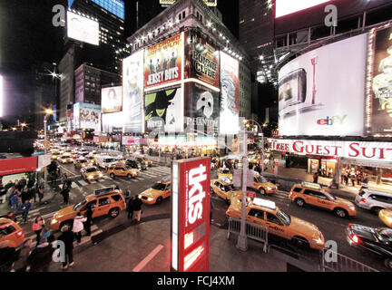 New York City Straßen, Times square Stockfoto