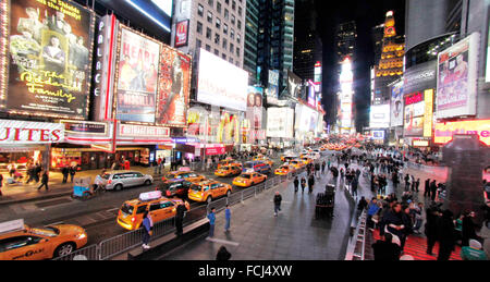 New York City Straßen, Times square Stockfoto