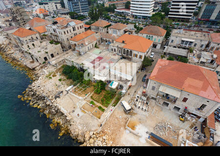 Altbauten, Antenne, Jounieh, Libanon Stockfoto