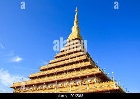 Tempel in Thailand ist Phra-Mahathat-Kaen-Nakhon, Provinz Khon Kaen, Thailand benannt. Stockfoto