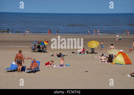 Strandleben in Noordwijk Aan Zee, Niederlande-Europa Stockfoto