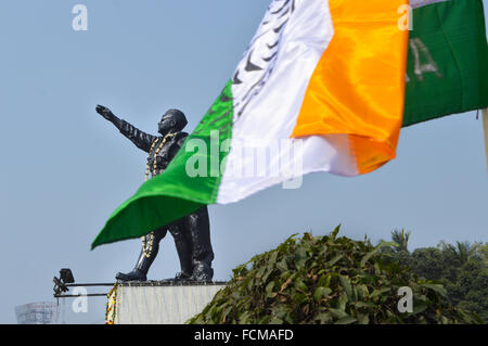 Kolkata, Indien. 23. Januar 2016. 120. Geburtstag von Netaji Subhas Chandra Bose in Kalkutta gefeiert. Bildnachweis: Tanmoy Bhaduri/Pacific Press/Alamy Live-Nachrichten Stockfoto