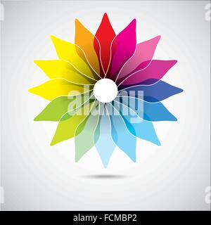Modernen bunten geometrischen Kreisen Stock Vektor