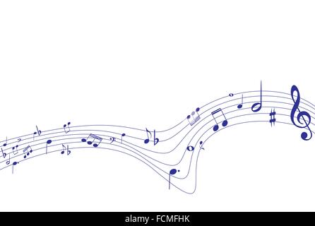 Vektor-Illustration von Hintergrundmusik Stock Vektor