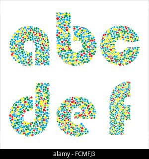 Vektor-Illustration von Briefen Stock Vektor