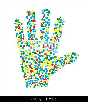 Vektor-Illustration von Menschenhand Stock Vektor