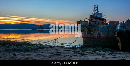 Balblair Jetty, Black Isle, Ross-Shire, Schottland, Vereinigtes Königreich Stockfoto