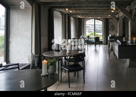 Innere des Restaurant Noma, Kopenhagen, Dänemark Stockfoto