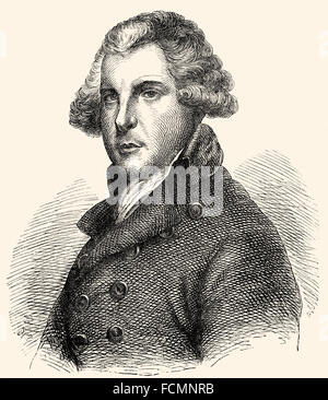 Richard Brinsley Sheridan, 1751-1816, ein irischer Dramatiker und Politiker Stockfoto