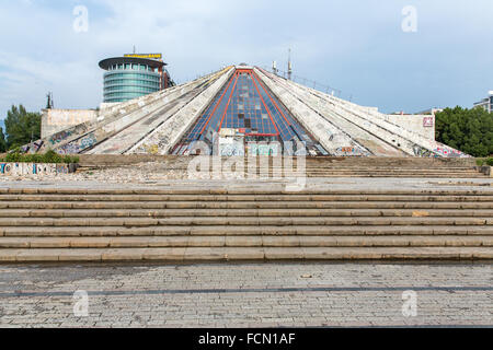 Pyramide InTirana, Albanien Stockfoto