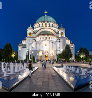 Tempel des Heiligen Sava, Belgrad Stockfoto