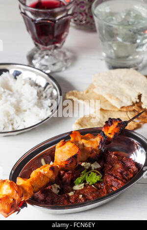 indische chickenen Fleisch am Spieß Stockfoto