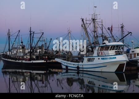 Frühen Licht auf kommerziellen Fischerboote Stockfoto