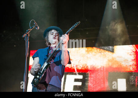 Manchester, UK. 23. Januar 2016. Die Libertines durchführen in der Manchester Arena, Manchester, auf ihre UK tour 23.01.2016 Credit: Gary Mather/Alamy Live News Stockfoto