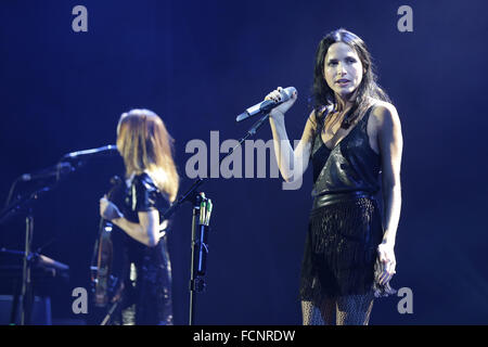 The Corrs führen in der O2 Arena, London England 23. Januar 2015.  Bildnachweis: Jason Richardson/Alamy Live-Nachrichten Stockfoto