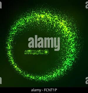 Rot leuchtendes Glitzer Sternenstaub frame Stock Vektor