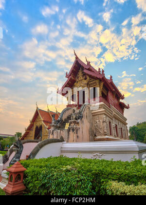 Wat Phra Singh im Chiang Mai, Thailand Stockfoto