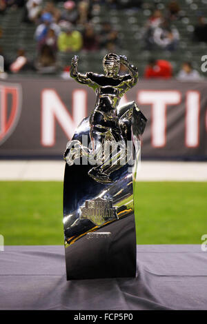 Carson, CA. 23. Januar 2016. NFLPA College Bowl am StubHub Center in Carson, CA. Nationalmannschaft besiegte das amerikanische Team 18-15. Jordon Kelly/CSM/Alamy Live-Nachrichten Stockfoto