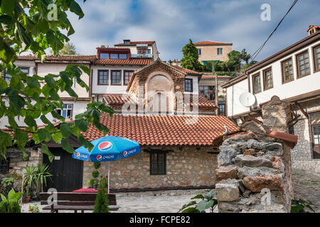 Kirche von St Bogorodica Bolnicka in Ohrid, UNESCO-Weltkulturerbe, Republik Nördlich Mazedonien Stockfoto