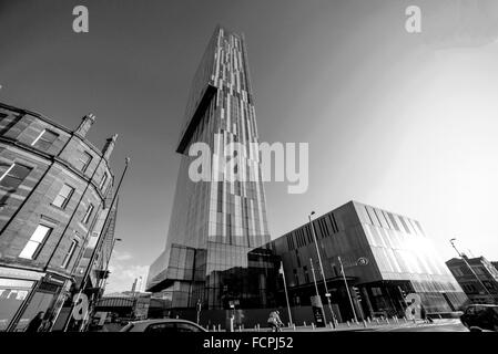 Manchester Stadtbild Deansgate Castlefield Stockfoto