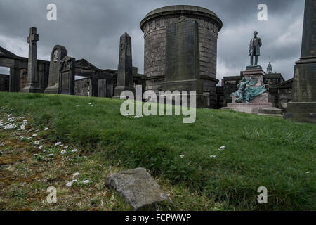 Alten Friedhof, alte Calton Burial Ground, 1819, Obelisk, Stadt von Edinburgh, Denkmal, Denkmal, Great Britain, Tresor, historische, Stockfoto