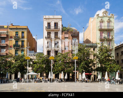 Placa del Sol in Barcelona, Spanien Stockfoto