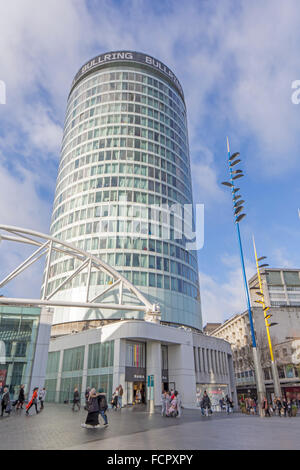 Die Rotunde Gebäude und Bullring Shopping Centre, Birmingham, England, UK Stockfoto