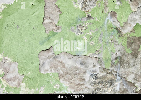 Alt und abgenutzt Wand Hintergrund mit Farbe abplatzt Stockfoto