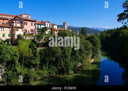 sterben Sie Stadt Cividale del Friuli in Oberitalien - die Stadt Cividale del Friuli in Norditalien Stockfoto