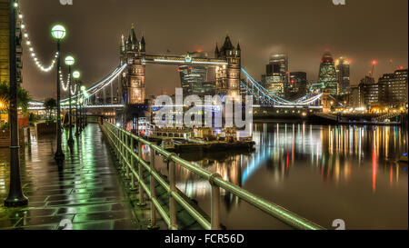 HDR-Bild der Tower Bridge Stockfoto