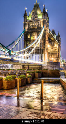 HDR-Bild der Tower Bridge Stockfoto