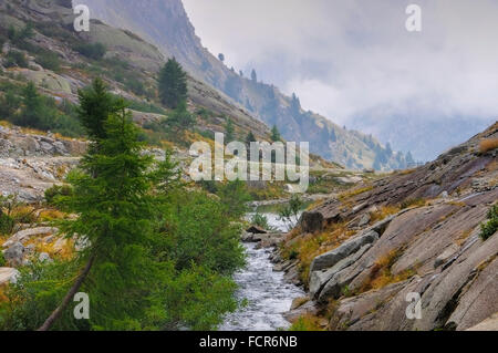 Val Nambrone in Den Dolomiten, Alpen - Val Nambrone in Dolomiten, Alpen Stockfoto