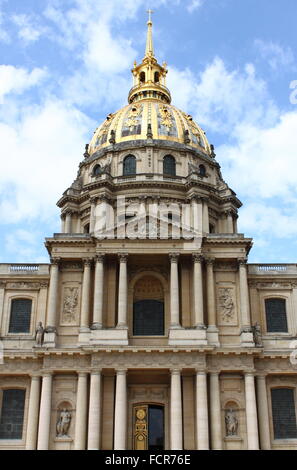 Les Invalides Kathedrale in Paris, Frankreich Stockfoto