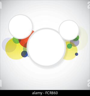 Bunte Kreise Hintergrund Stock Vektor