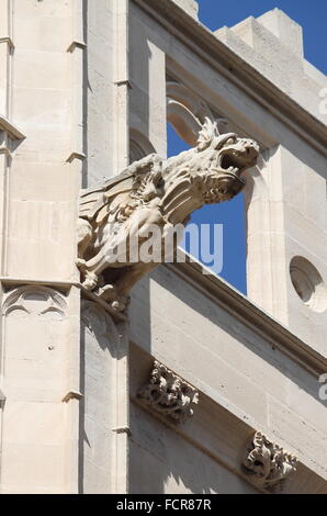 Wasserspeier am La Lonja-Denkmal in Palma De Mallorca, Spanien Stockfoto