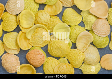 Closeup, verschiedene Pasta shells Stockfoto