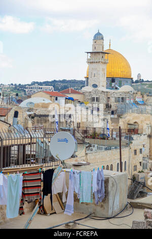 Dächer über Jerusalem Stockfoto