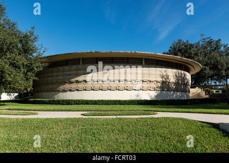 Thad Buckner Gebäude von Frank Loyd Wright für Florida Southern College, Lakeland, Florida, USA Stockfoto