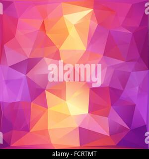 Rosa und orange Dreiecke abstrakten Hintergrund Stock Vektor