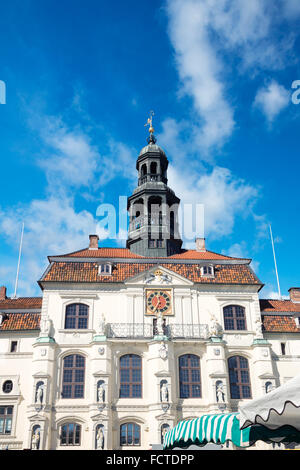 Das Rathaus von Lüneburg in Norddeutschland Stockfoto